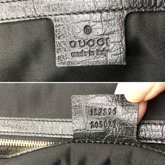 Authentic Gucci Sherry Line tote black monogram canvas - Picture 10 of 15